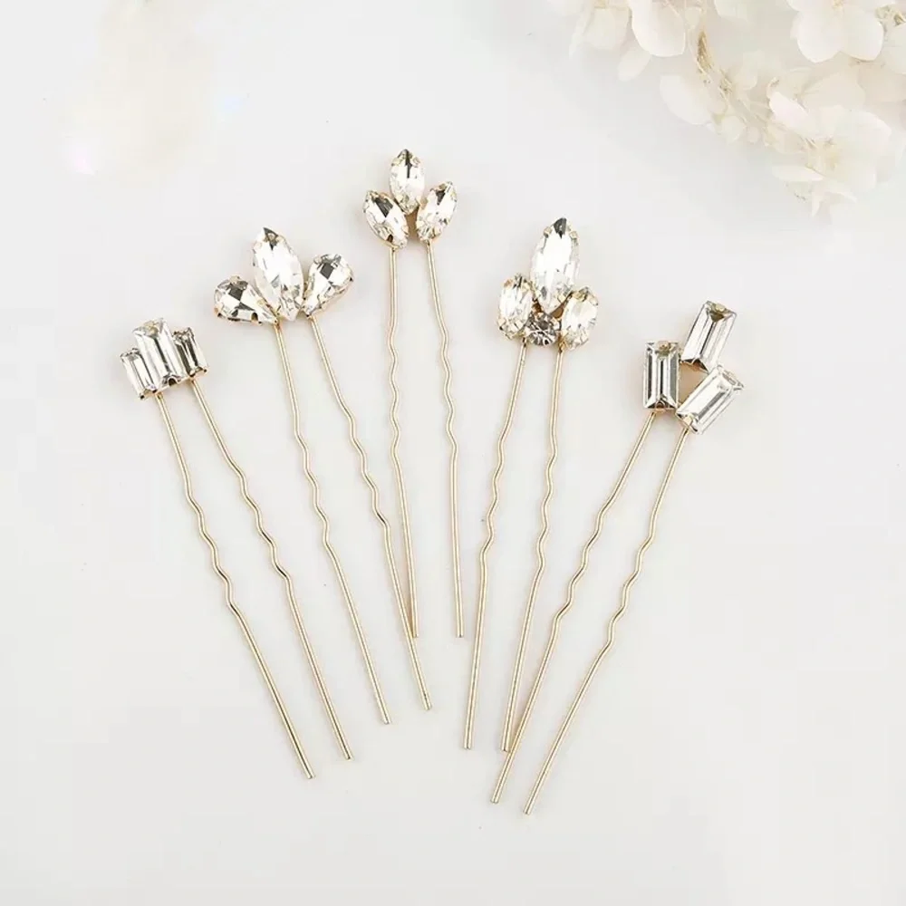 Art Deco Gold Updo Wedding Bridal Hair Pins Kit
